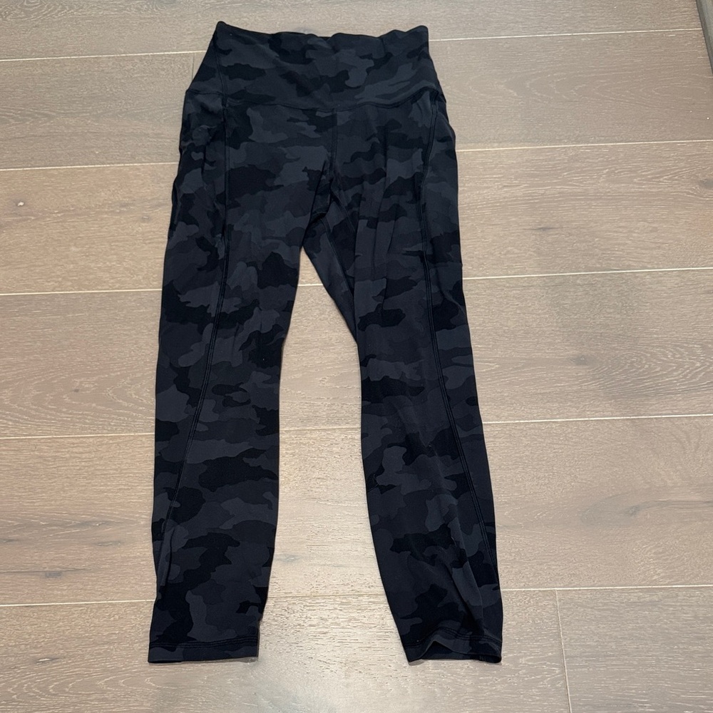 Lululemon Align 25” Pocket Black Camo Leggings